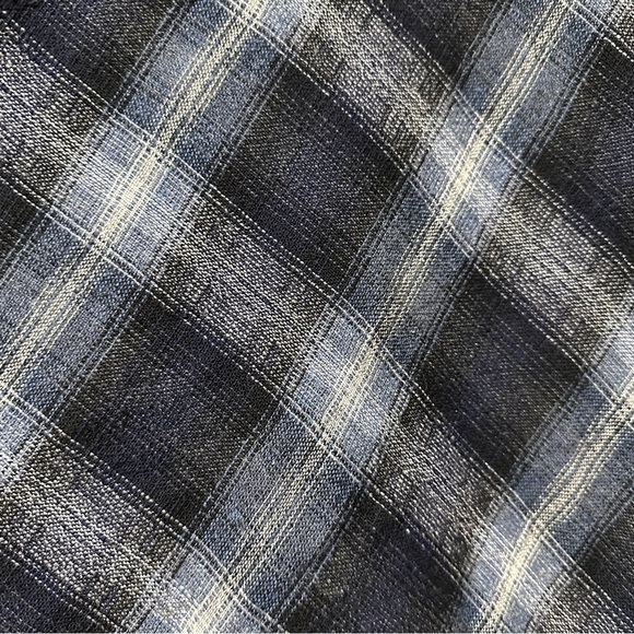 Pendleton Blue Gray Plaid Wool Blend Midi Skirt Size 8 Cabincore Academia EUC - Picture 5 of 11